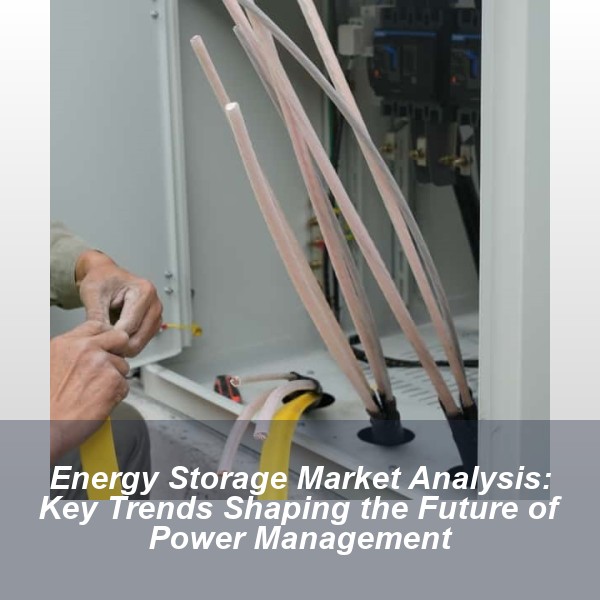 Energy Storage Market Analysis: Key Trends Shaping the Future of Power Management